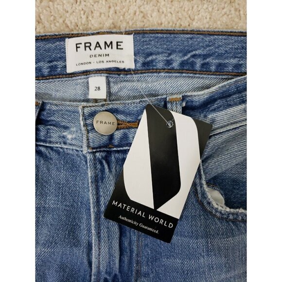 Frame ~Men's Size 28~ Blue Denim London-Los Angeles Distressed Jeans NWT. - Picture 2 of 12